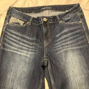 Maurices Women's Dark Blue Skinny Jeans